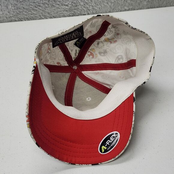 Super Mario Bros. All over Print A Flex Fitted hat Cap - Picture 6 of 12
